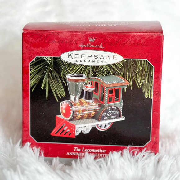 Hallmark Keepsake Ornament Tin Locomotive Anniversary Edition - Picture 1 of 1